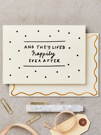 Oliver Bonas Deco Happily Ever After wedding card at Collagerie