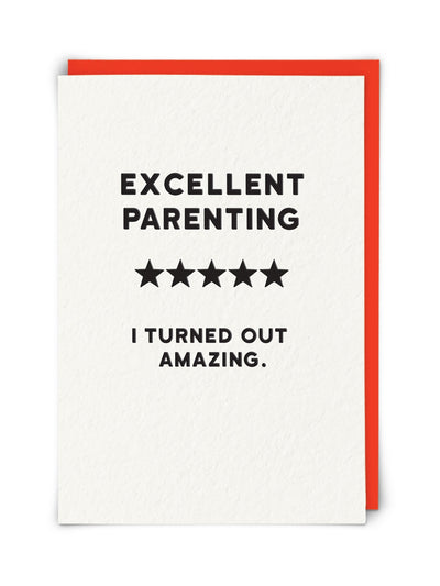 Oliver Bonas Excellent Parenting Mother's Day card at Collagerie