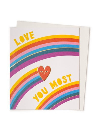 Oliver Bonas Love You Most Valentine's Day Card at Collagerie