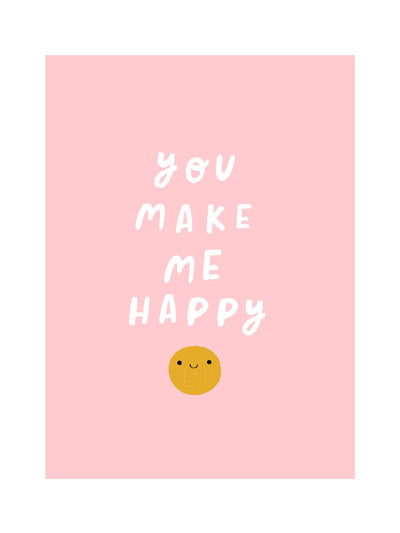 Oliver Bonas Make Me Happy Valentine's Day Card at Collagerie