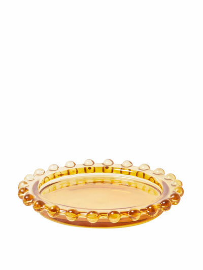 Oliver Bonas Yellow glass trinket dish at Collagerie