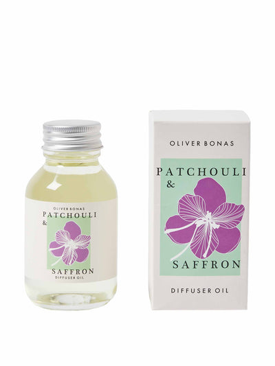 Oliver Bonas Patchouli and Saffron scented diffuser oil at Collagerie