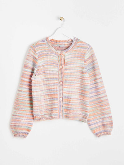 Oliver Bonas Space dye stitch knitted cardigan at Collagerie