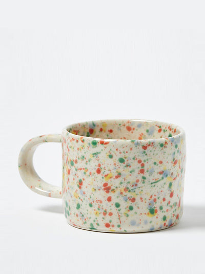 Oliver Bonas Splatter ceramic mug at Collagerie