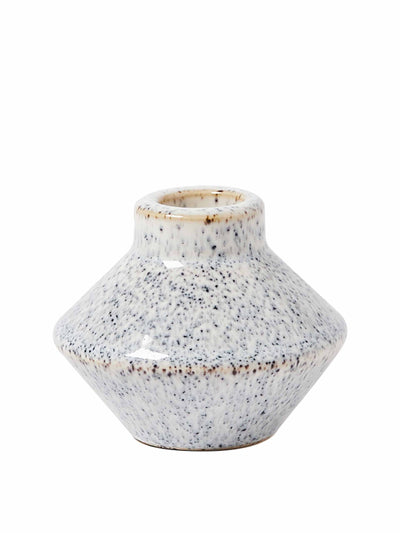 Oliver Bonas Akila white ceramic candleholder at Collagerie