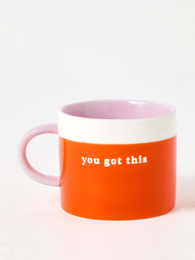 Oliver Bonas You Got This red mug at Collagerie