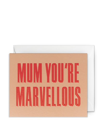 Oliver Bonas You're Marvellous Mother's Day card at Collagerie