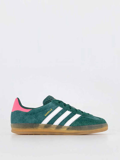 Adidas Green and pink gazelle trainers at Collagerie