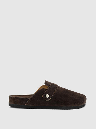 Office Comet suede mules at Collagerie