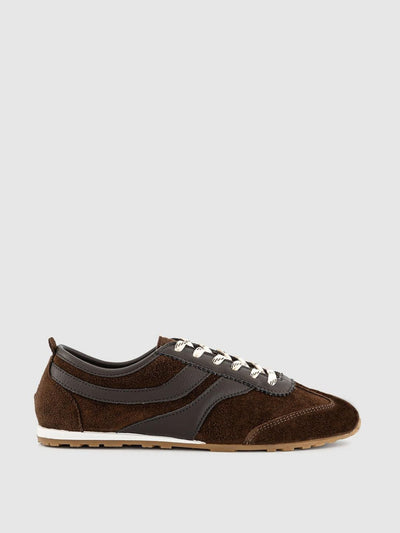 Office Thunder suede slim sole runner at Collagerie