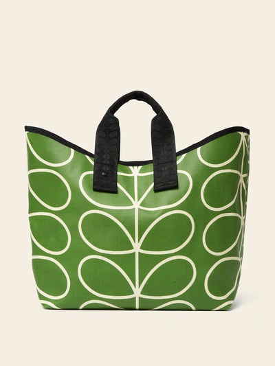 Orla Kiely Carryall large green tote bag at Collagerie