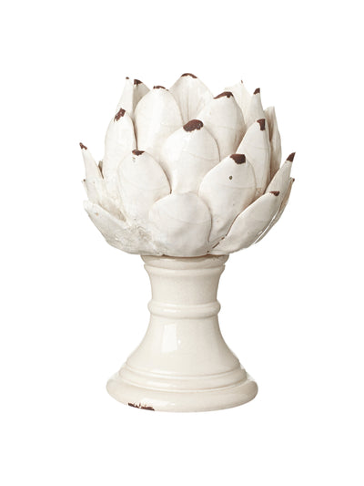 Oka Cardoon white candle holder at Collagerie