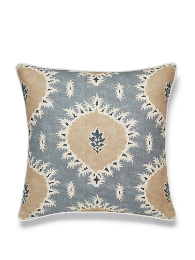 Oka Drisana grey and blue cushion cover at Collagerie