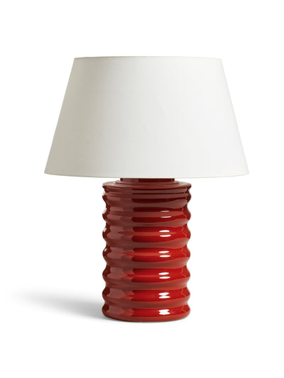 Oka Housenka red ribbed lamp at Collagerie