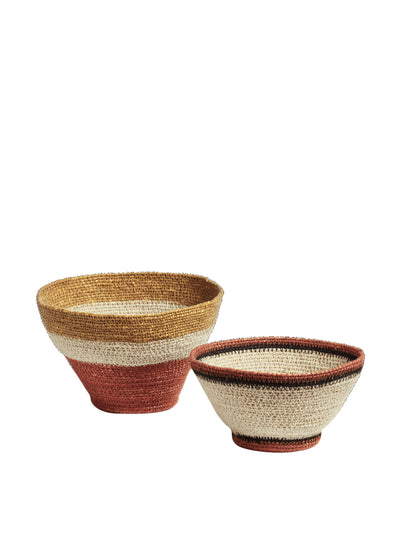 Oka Kaia woven bowls (set of 2) at Collagerie