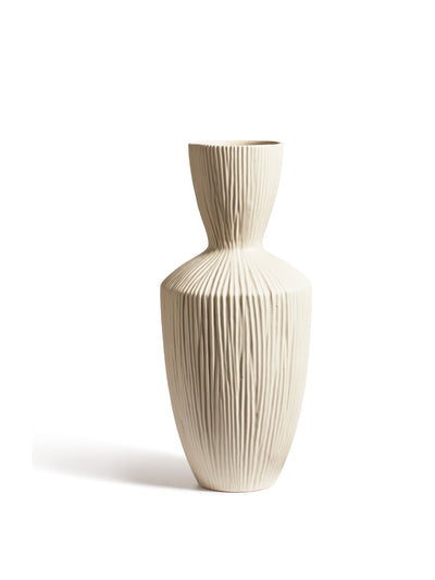 Oka Large off white Crispa vase at Collagerie