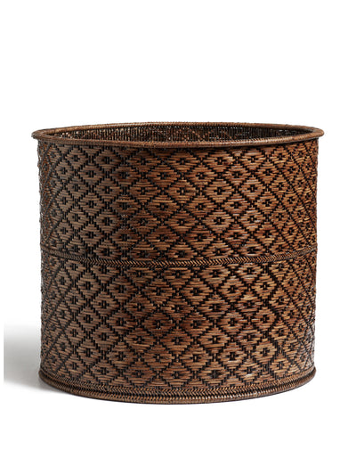 Oka Giant Mandalay brown planter at Collagerie