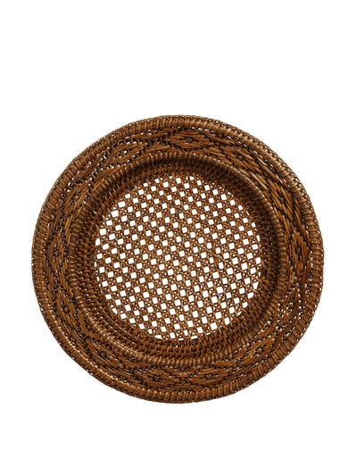 Oka Mandalay rattan underplate at Collagerie