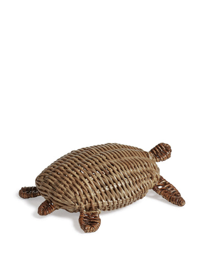 Oka Rattan decorative turtle at Collagerie