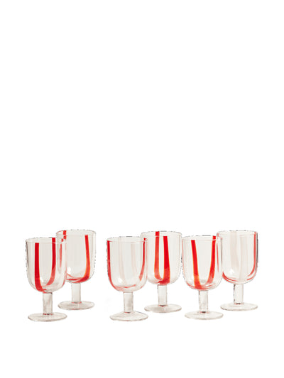 Oka Mila wine glasses (set of 6) at Collagerie