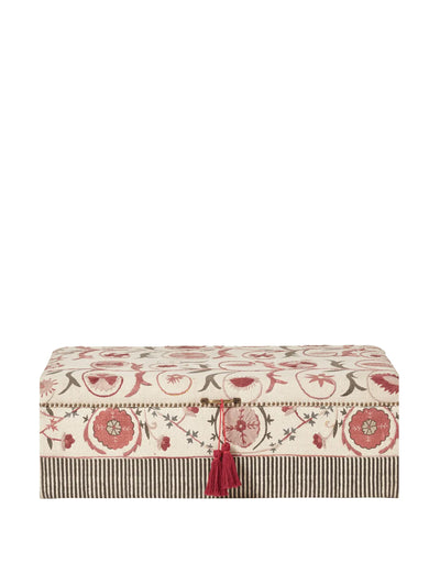 Oka Sheki upholstered ottoman at Collagerie