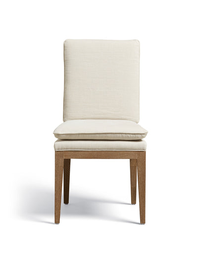Oka Vasa white linen chair at Collagerie