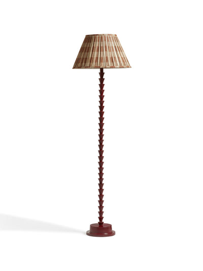 Oka Clara floor lamp in dark red at Collagerie