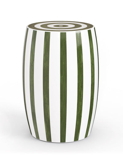 Oka Rander ceramic stool in spruce/white at Collagerie