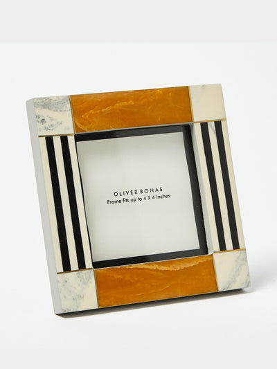 Oliver Bonas Alba yellow square photo frame at Collagerie