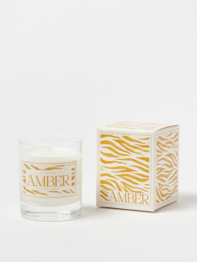 Oliver Bonas Alberta Amber scented candle at Collagerie