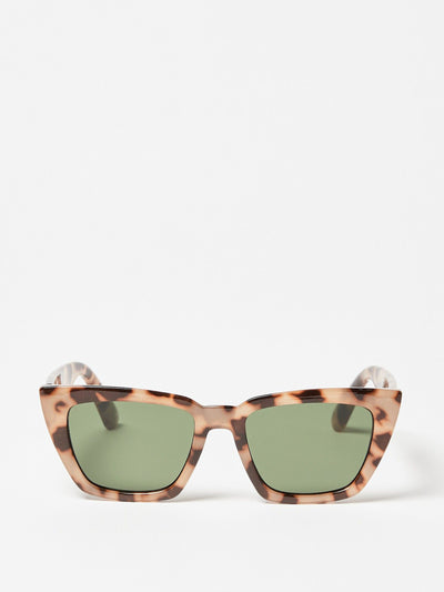 Oliver Bonas Cat eye faux tortoiseshell square sunglasses at Collagerie