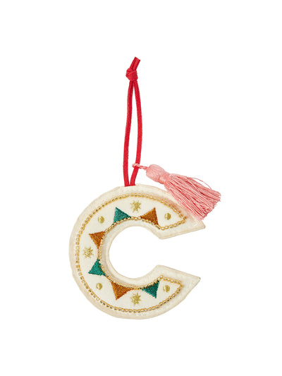 Oliver Bonas Initial Christmas tree decoration at Collagerie