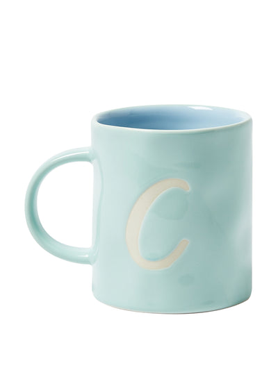 Oliver Bonas Astrid ceramic alphabet mug at Collagerie