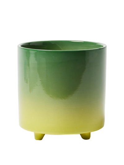 Oliver Bonas Raya green ombre plant pot at Collagerie