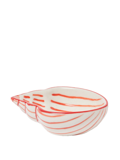 Oliver Bonas Shell white ceramic trinket dish at Collagerie