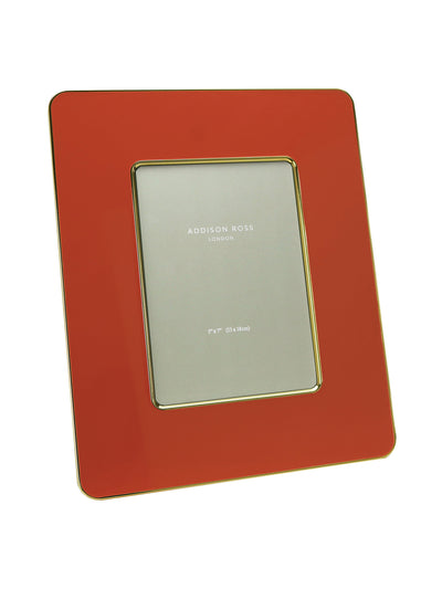 Addison Ross Orange and gold enamel photo frame at Collagerie