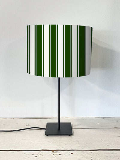 Order Blinds Green striped lampshade at Collagerie