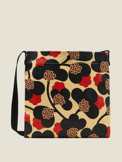Orla Kiely On a roll flat crossbody bag in japonica paprika at Collagerie