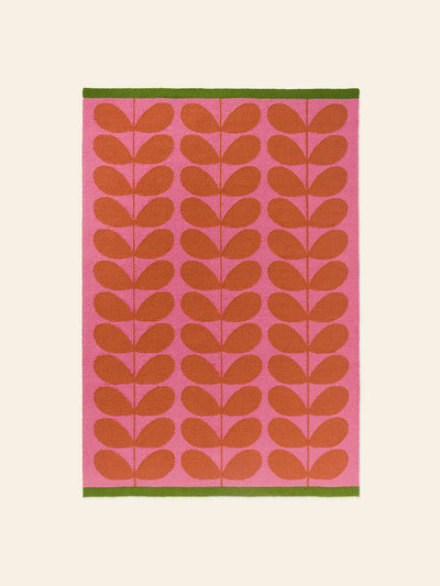 Orla Kiely Paprika solid stem outdoor rug at Collagerie