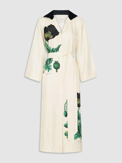 Oroton Graphic Poppy column dress at Collagerie