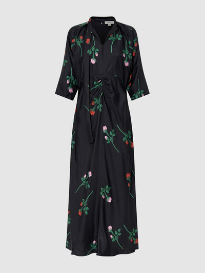 Oroton Rosebud tie neck dress at Collagerie