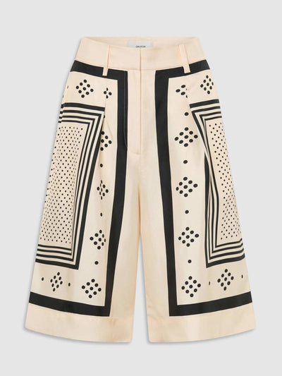 Oroton Spot scarf print culotte at Collagerie