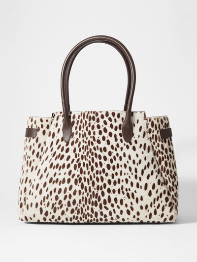 & Other Stories Animal-print leather tote bag at Collagerie