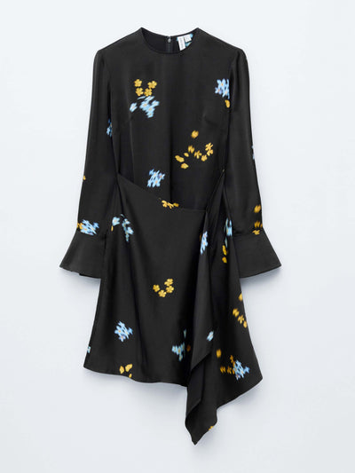 & Other Stories Asymmetric long-sleeve mini dress at Collagerie