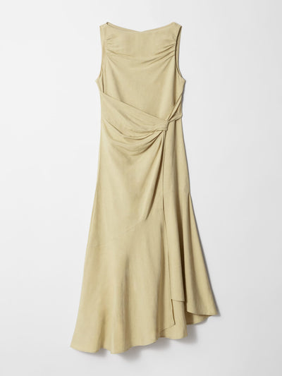 & Other Stories Asymmetric wrap-knot midi dress at Collagerie