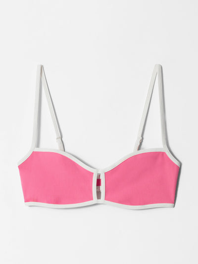 & Other Stories Contrast-trim bikini top at Collagerie