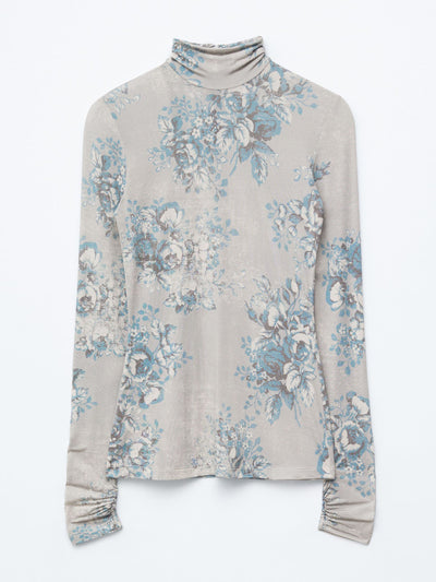 & Other Stories Floral-patterned turtleneck top at Collagerie