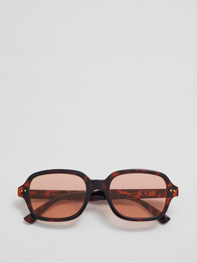 & Other Stories Brown tortoiseshell rectangular sunglasses at Collagerie