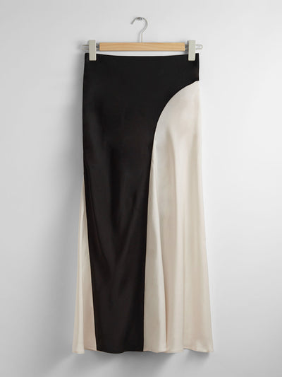 & Other Stories Satin midi skirt at Collagerie