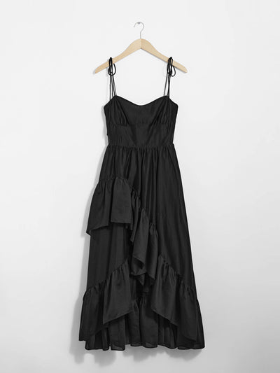 & Other Stories Strappy ruffled midi dress at Collagerie